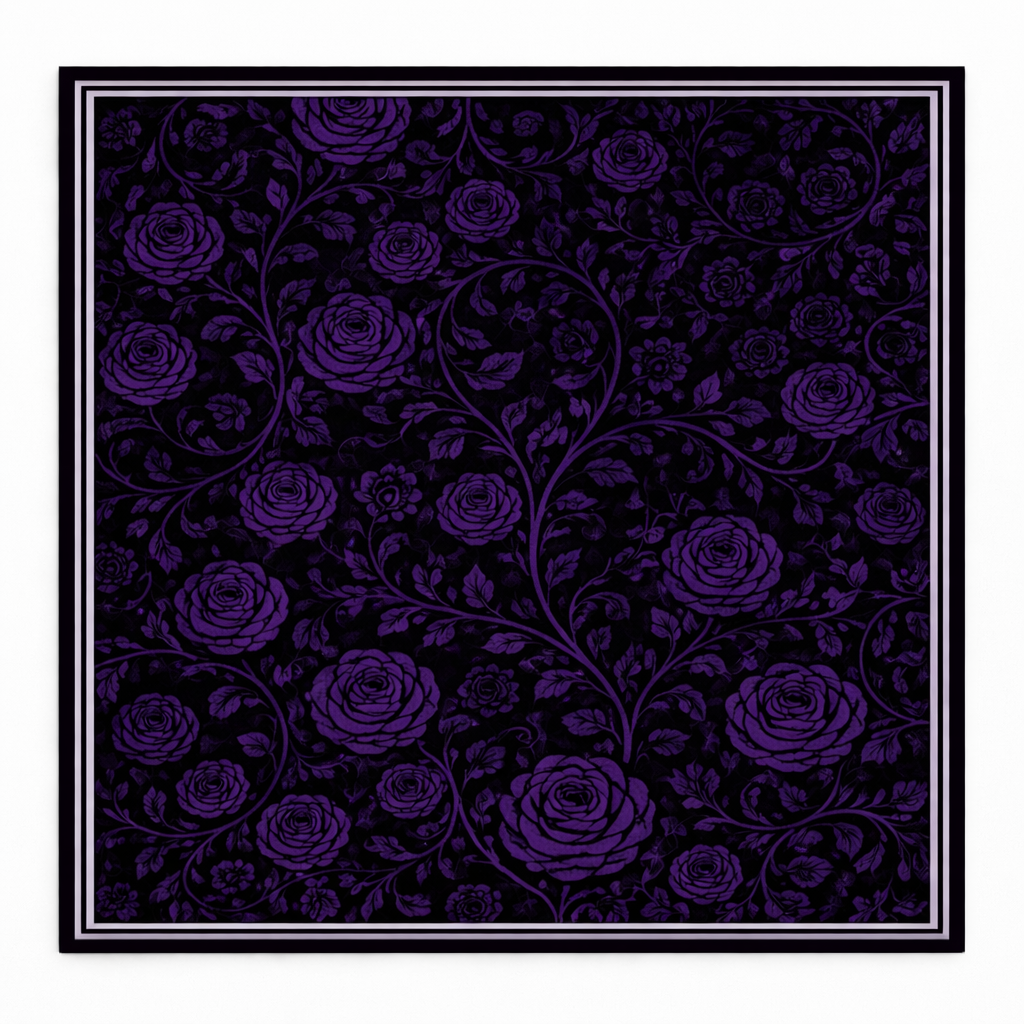 Golden Black Elegant Flower Gift Box