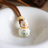 Fortune Gourd Enamel Long Necklace