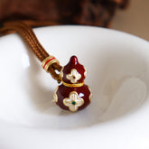 Fortune Gourd Enamel Long Necklace