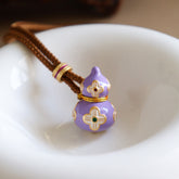 Fortune Gourd Enamel Long Necklace