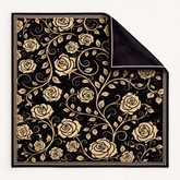 Golden Black Elegant Flower Gift Box